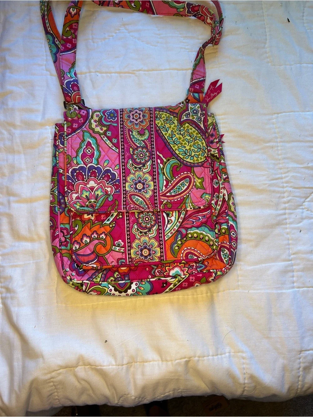 Vera Bradley Pink Swirls hipster Crossbody Bag -